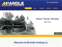 Tablet Screenshot of mcardlegrading.com